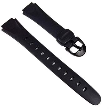 Casio original black rubber watch strap for LW200